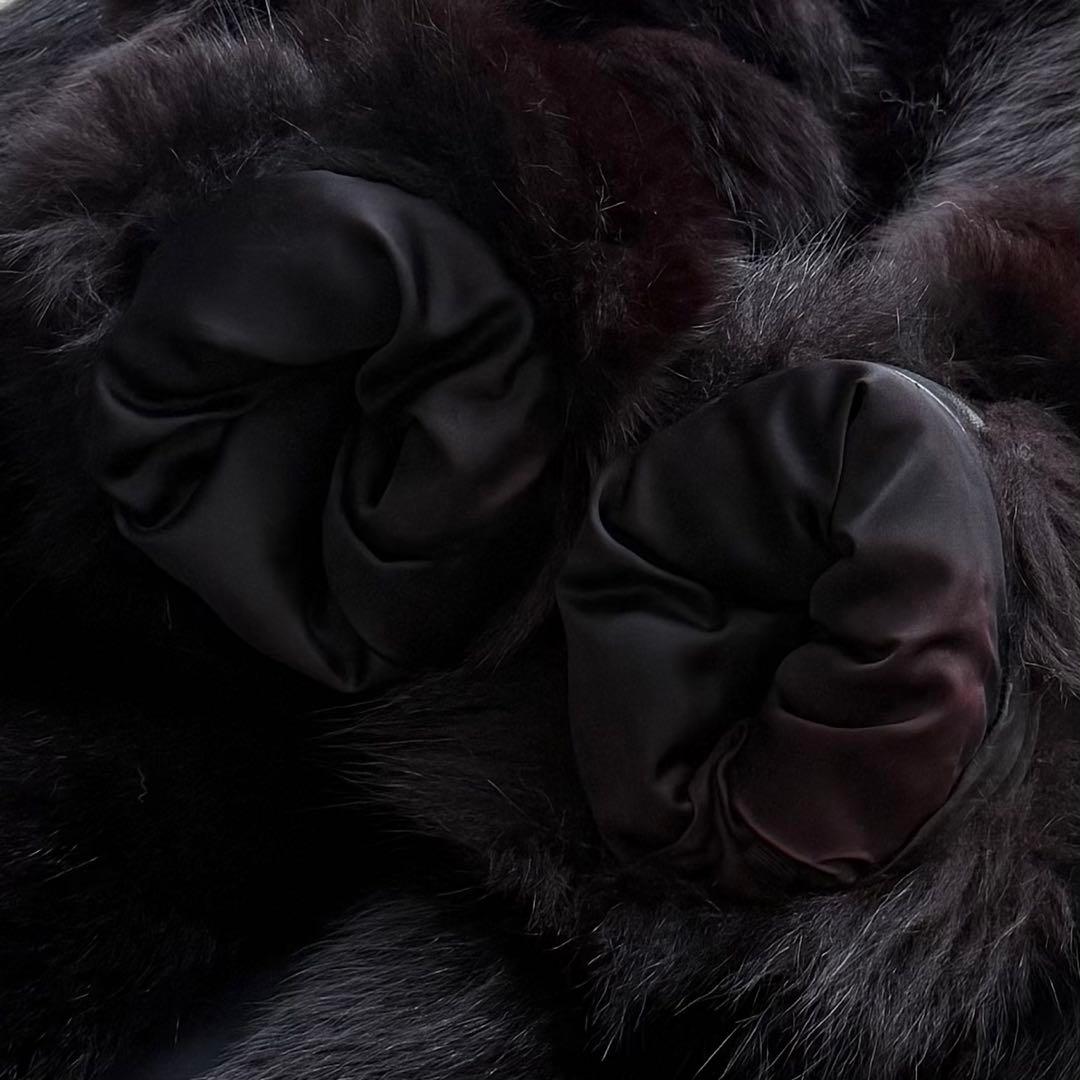 本毛皮☆カラーフォックス 染め ファーコート ボリューム◎ ふかふか◎ 13号