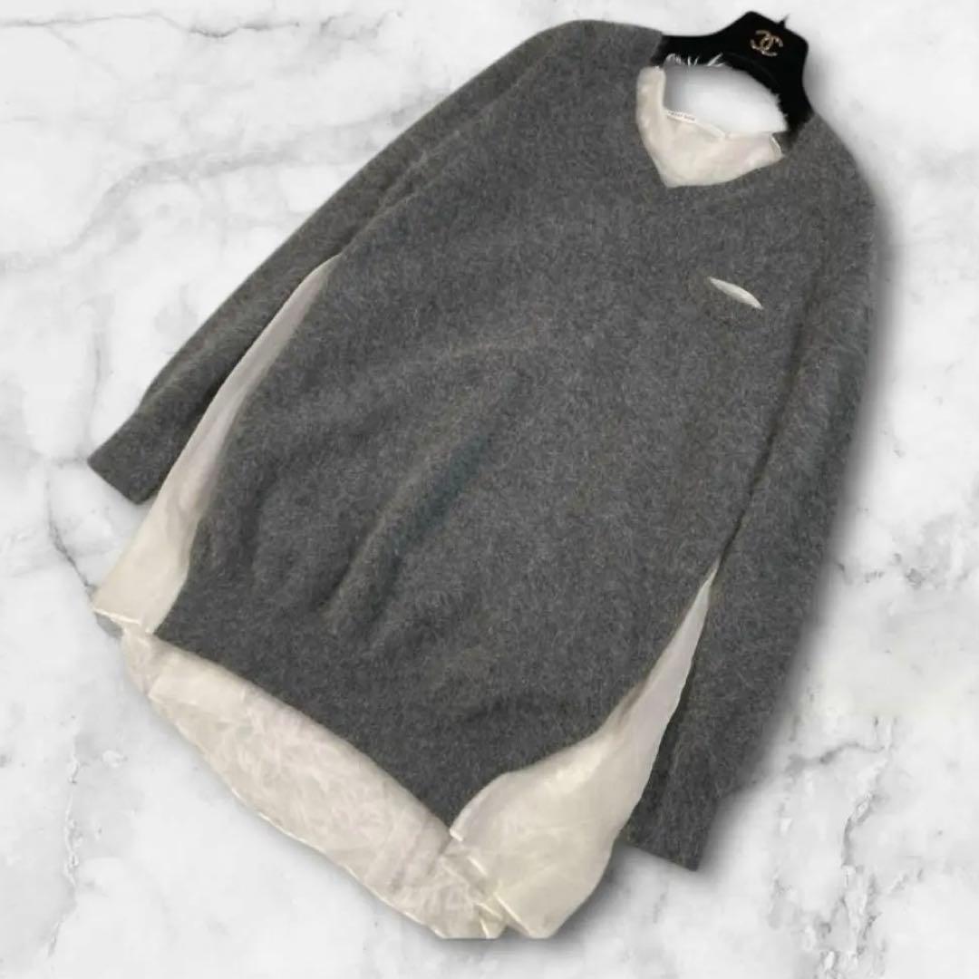 あかあかsacai luck サカイラック ニット　チュニック　アンゴラ