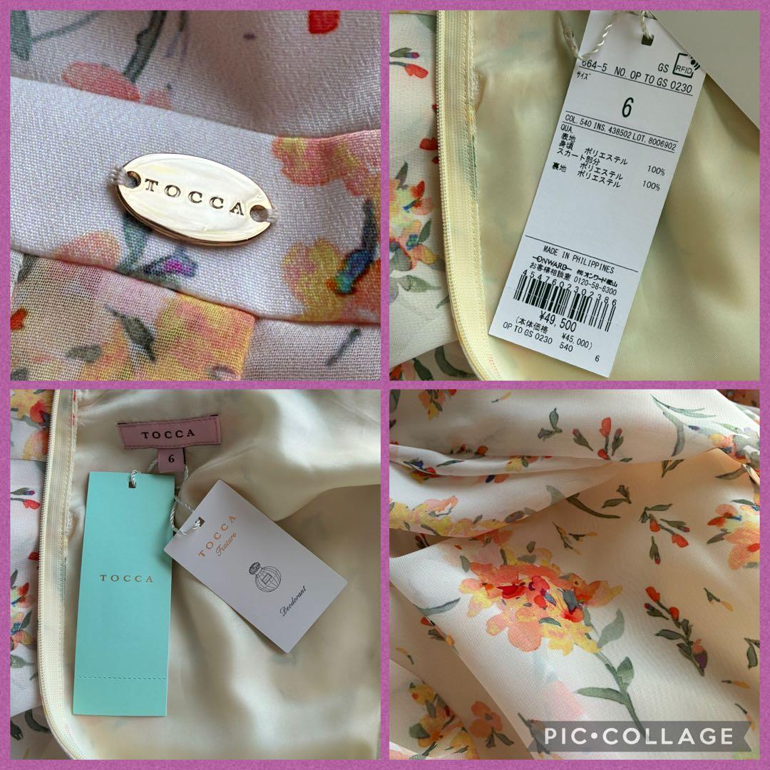 新品⭐️ TOCCAワンピース✨　MIMOSA IMPRESSION SIZE6