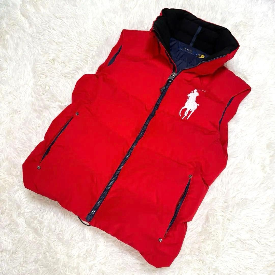 しょー様✨ポロラルフローレン ダウンベスト ビッグポニー刺繍 ML相当