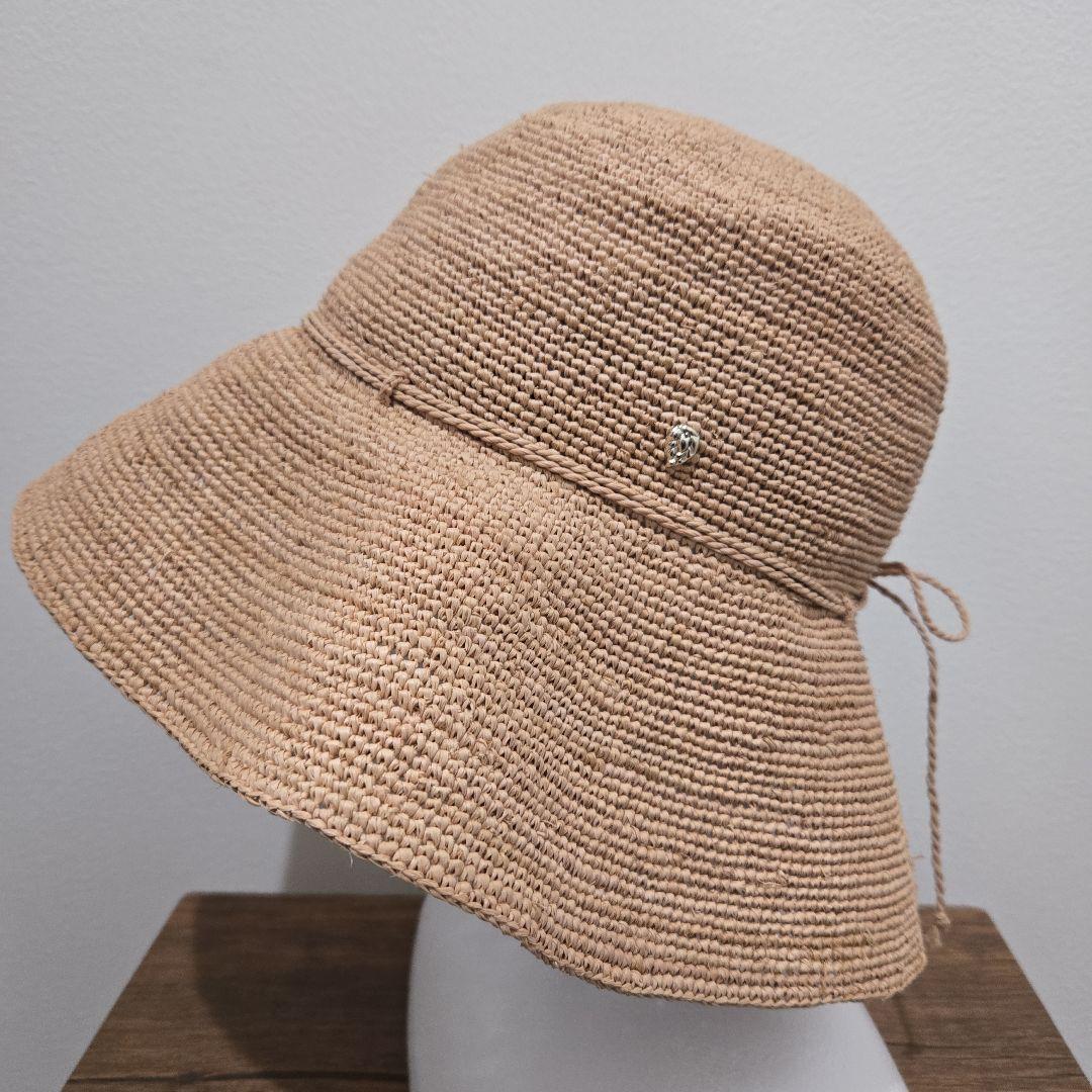 ヘレンカミンスキー✨ラフィアハット✨ベージュ広つば帽子