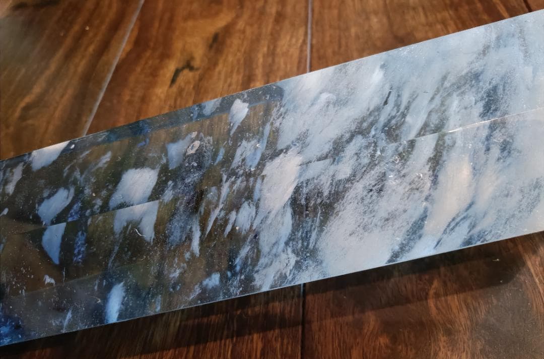 重量3.4kg　巨大クリスタル　飾り台付