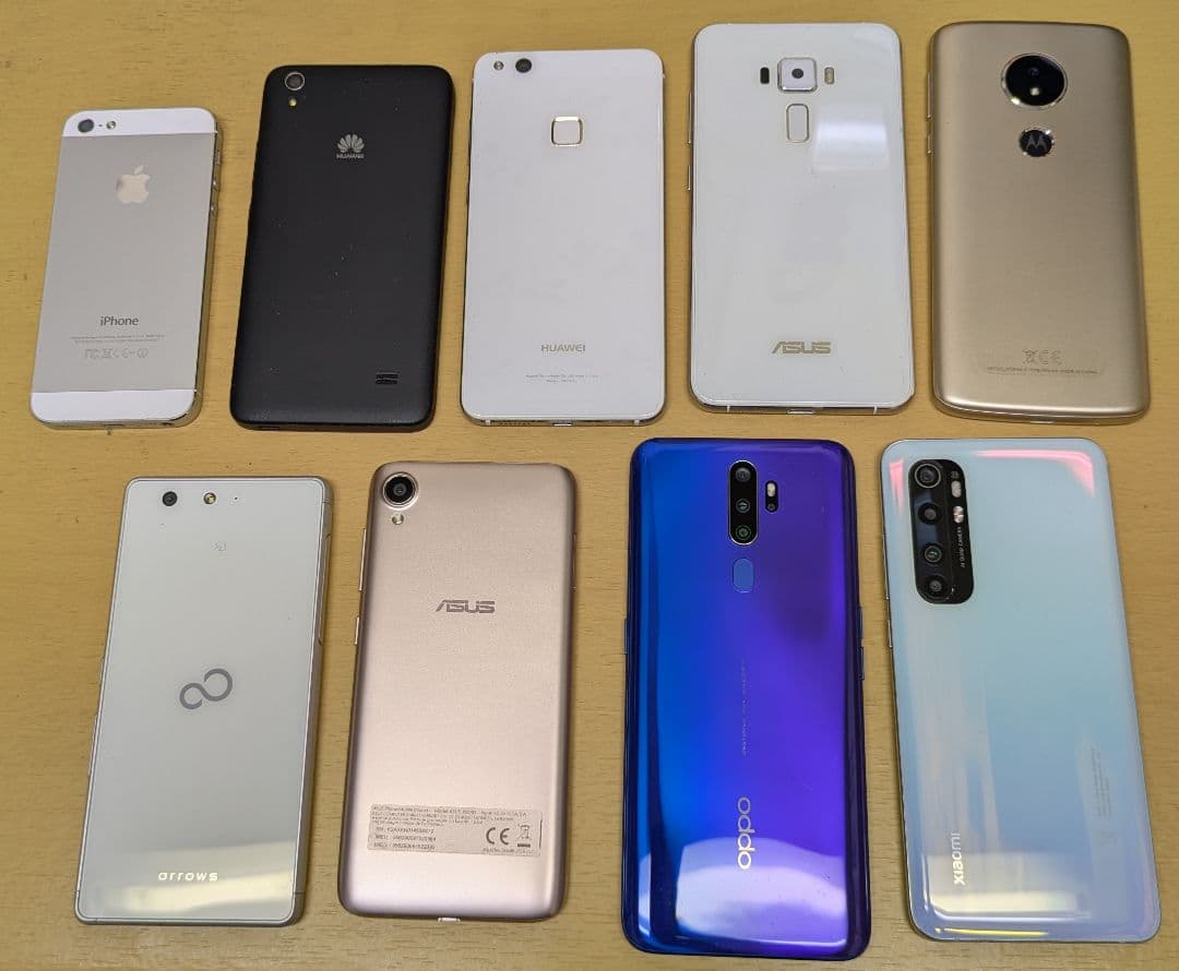 【ジャンク】スマートフォン９台まとめ売り