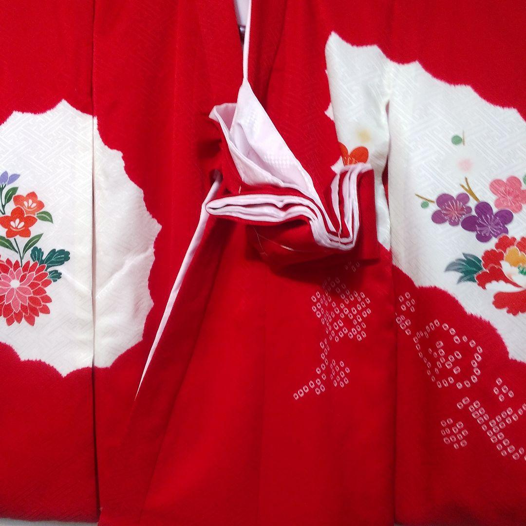 お宮参り着 祝い着 女の子 正絹 長襦袢付き No112