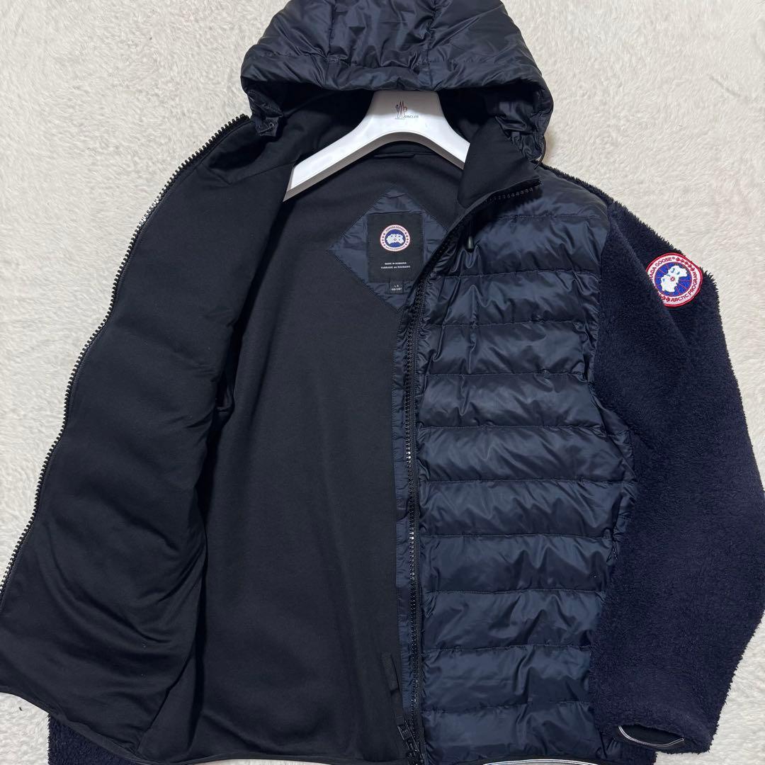 美品 XL相当 カナダグース ハイブリッジ ボアフリース切り替え ダウン