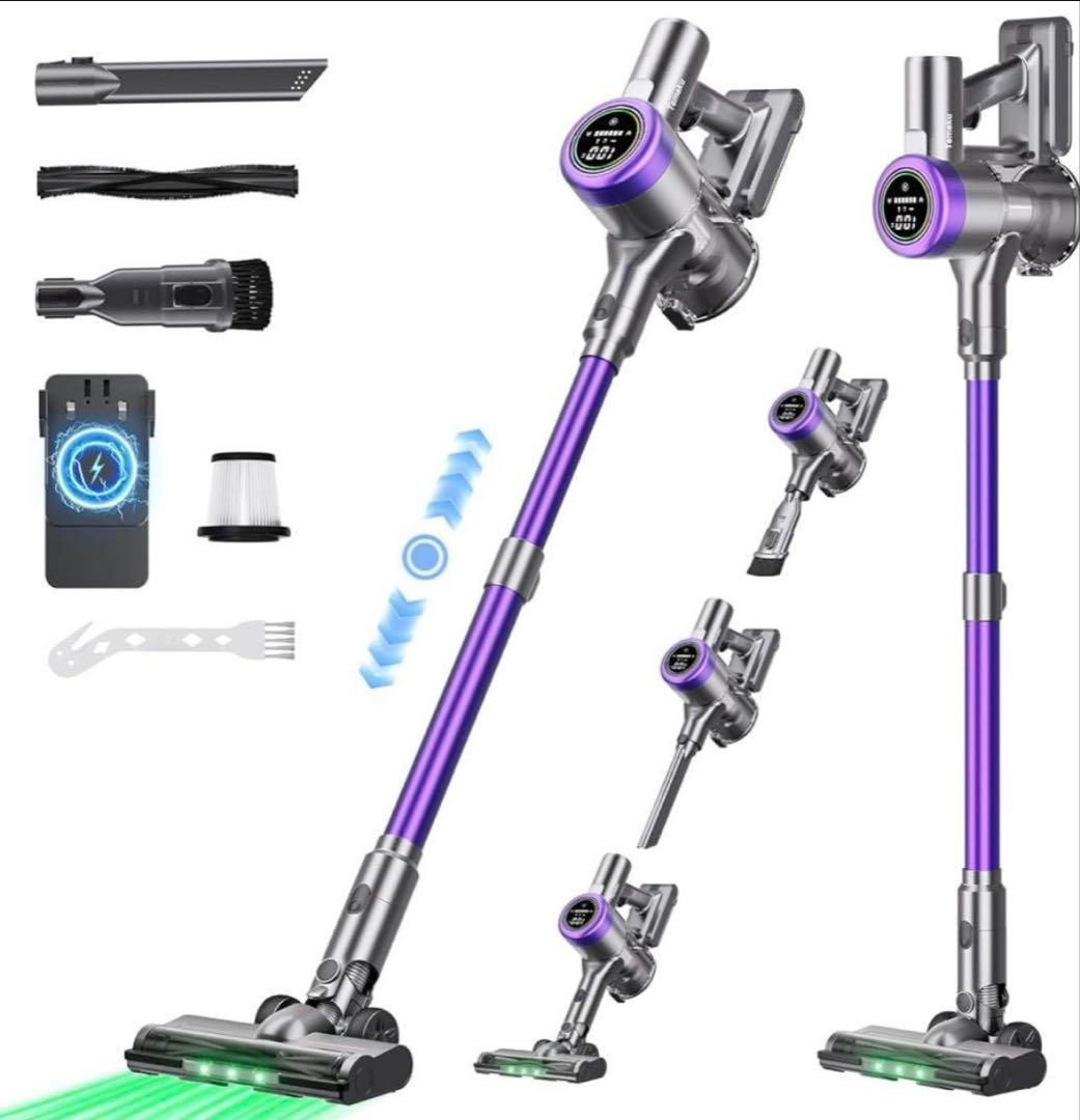 掃除機 コードレス　サイクロン軽量 掃除機 コードレス グリーンLEDライト