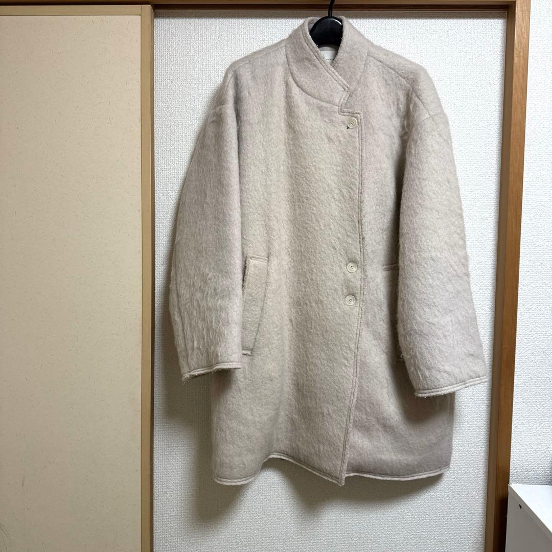 louren 完売品 shaggy half coat ベージュ　コート