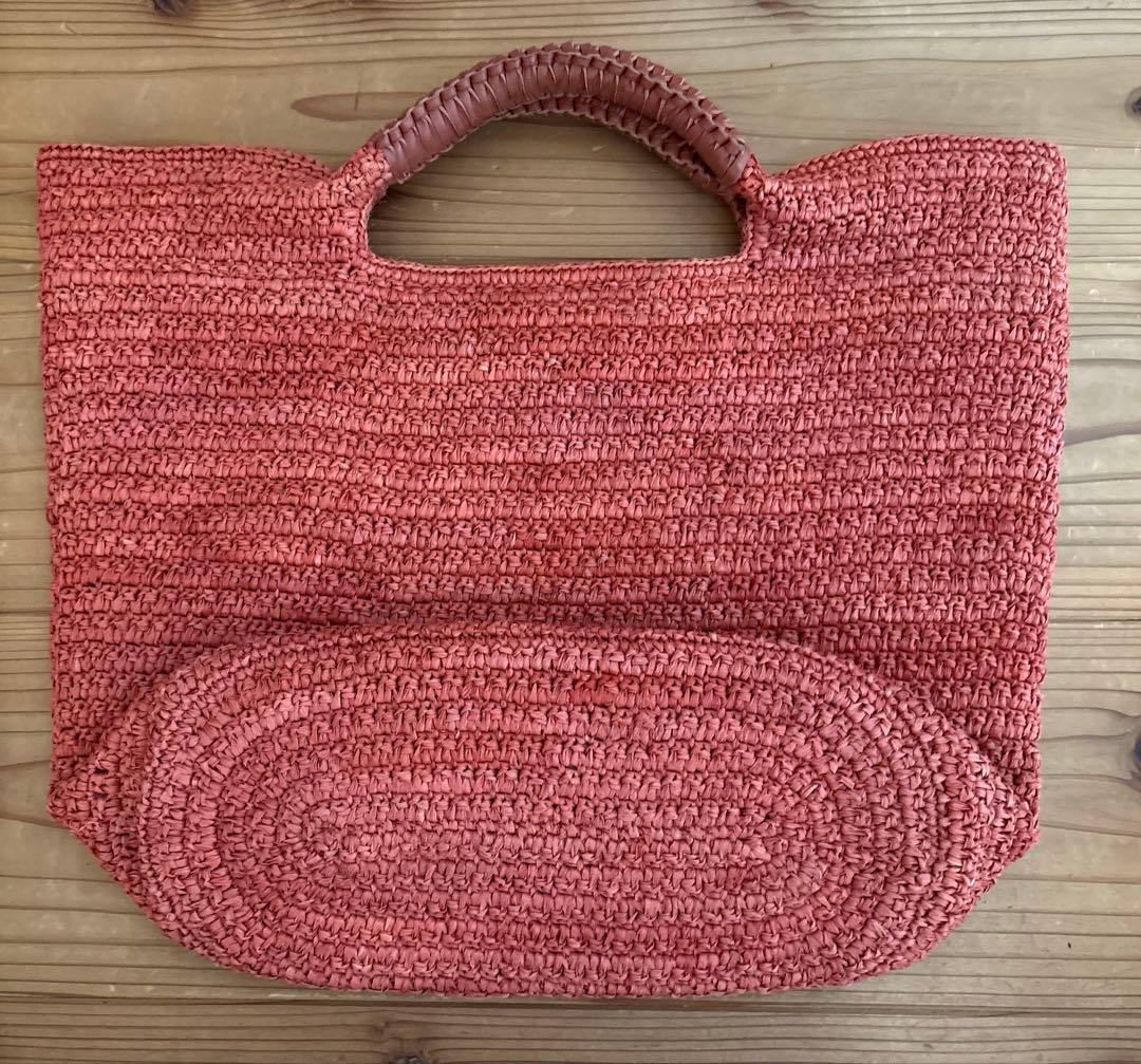 お値下げ☆美品☆ヘレンカミンスキー☆ラフィアトートバッグ