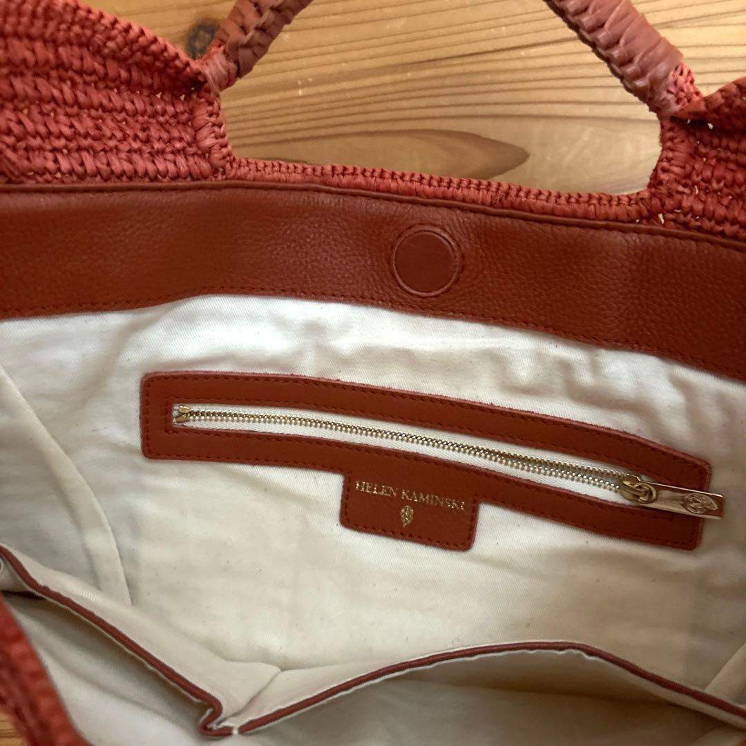 お値下げ☆美品☆ヘレンカミンスキー☆ラフィアトートバッグ