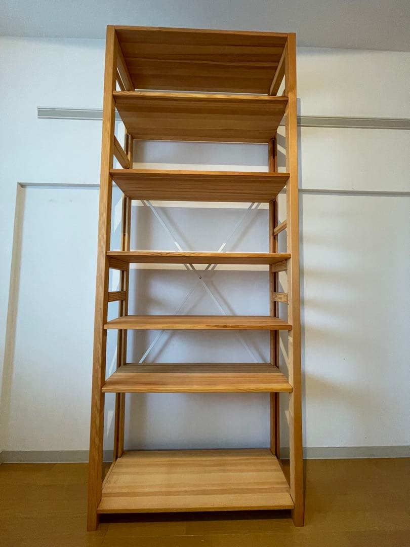 ikikukka 北欧パイン材　本棚　ユニットシェルフ