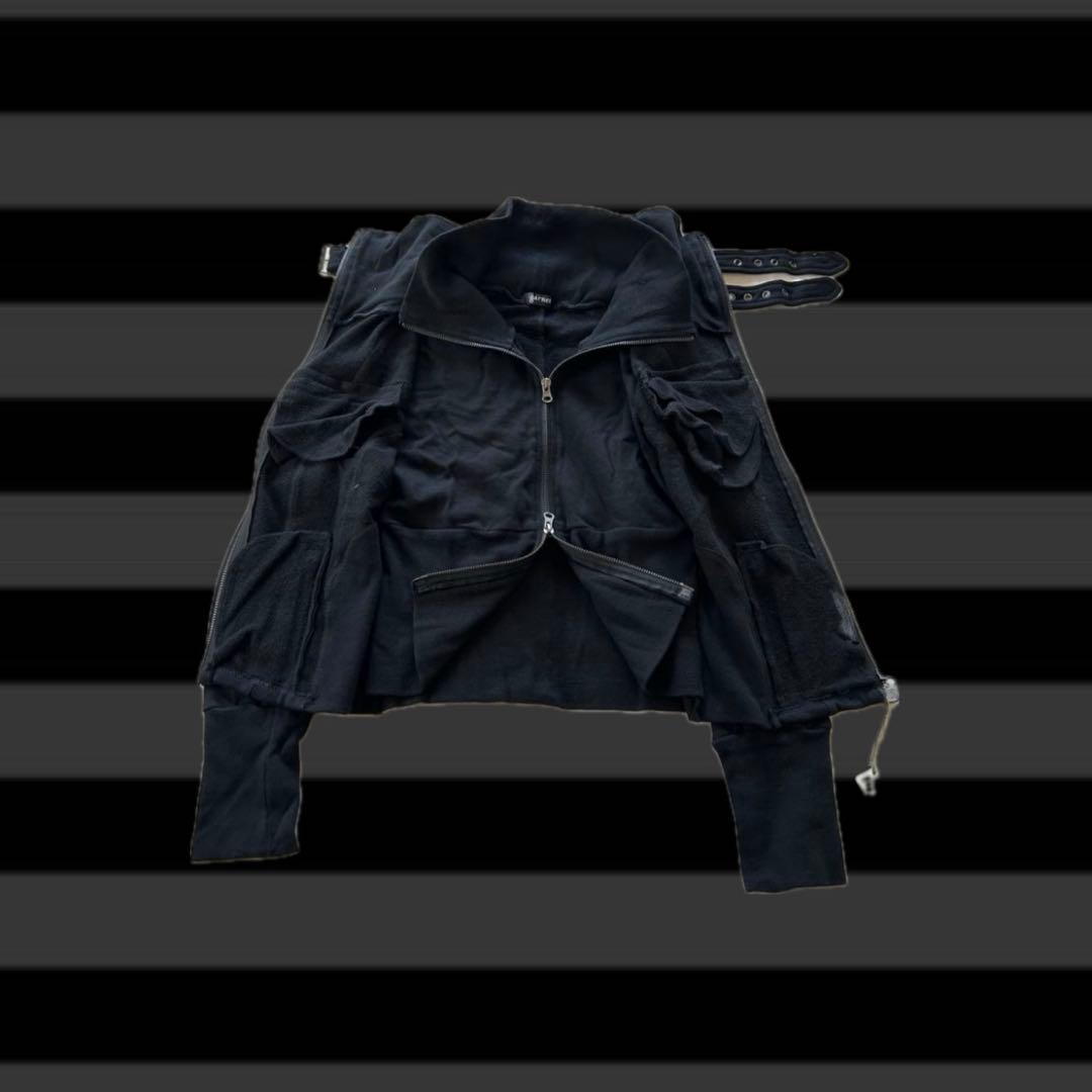 ブルゾン ジャケット 平成 ギミック フェイクレイヤード y2k ギャル 短丈