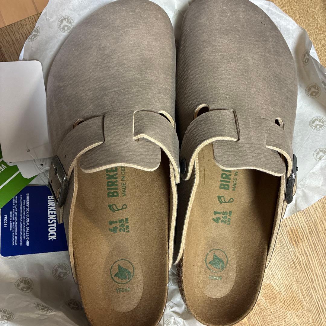 BIRKENSTOCK ボストン　41 26.5 デザートダストグレー