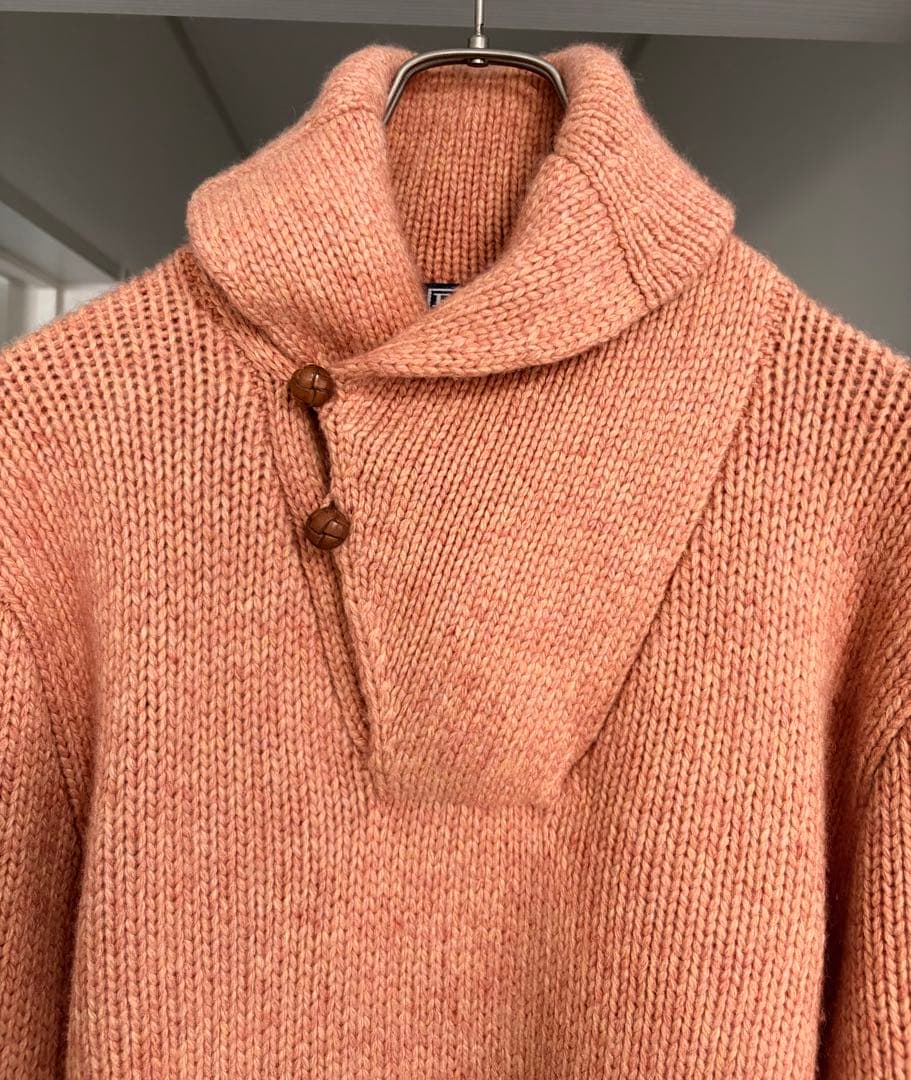 極上のとろける質感！ポロラルフローレン カシミヤ100% ショールカラーニット