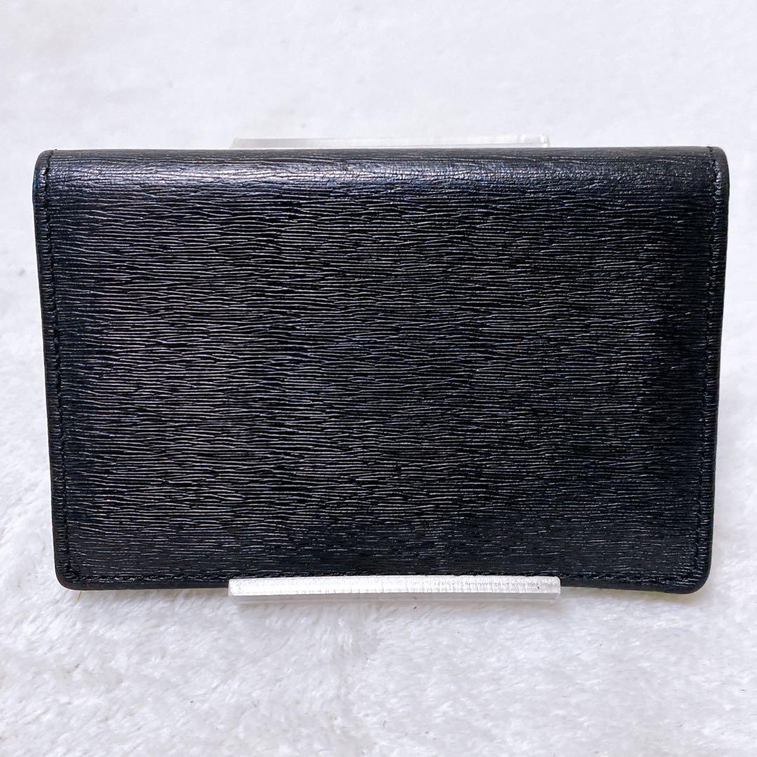 美品　PORTER　カレント　カードケース　名刺入れ　ブラック　黒　レザー　牛革