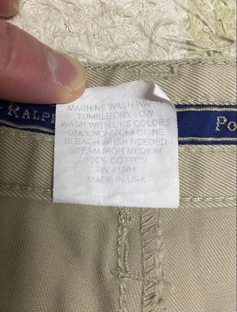 デッドストック ポロ ラルフローレン チノ アメリカ製 NOS ANDREW