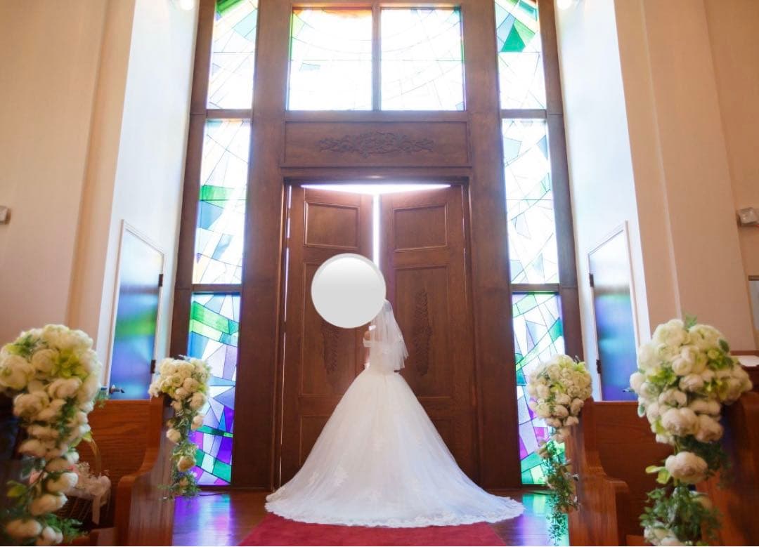 YNS ホワイト Aライン ウェディングドレス