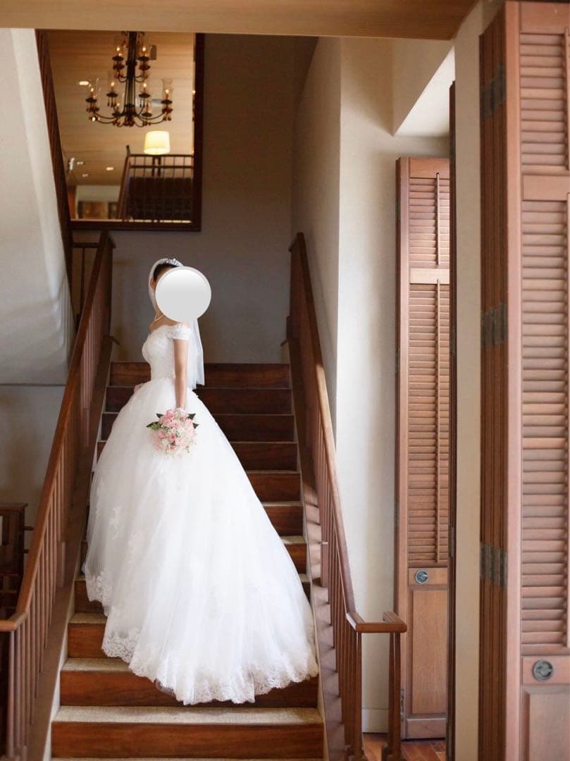 YNS ホワイト Aライン ウェディングドレス