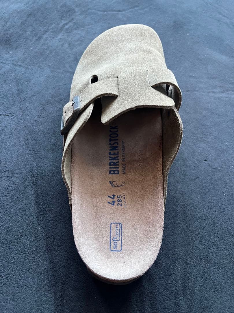 美品 Birkenstock ボストン スエードレザー トープ44(28.5㎝)