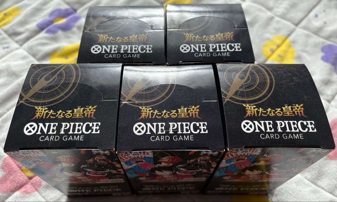 新たなる皇帝 新品未開封 テープ付き 5BOX ワンピースカードゲーム
