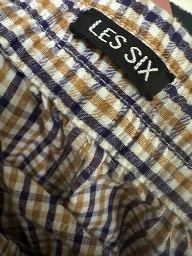 LE'S SIX ダメージ加工 スウェットパンツ グレー