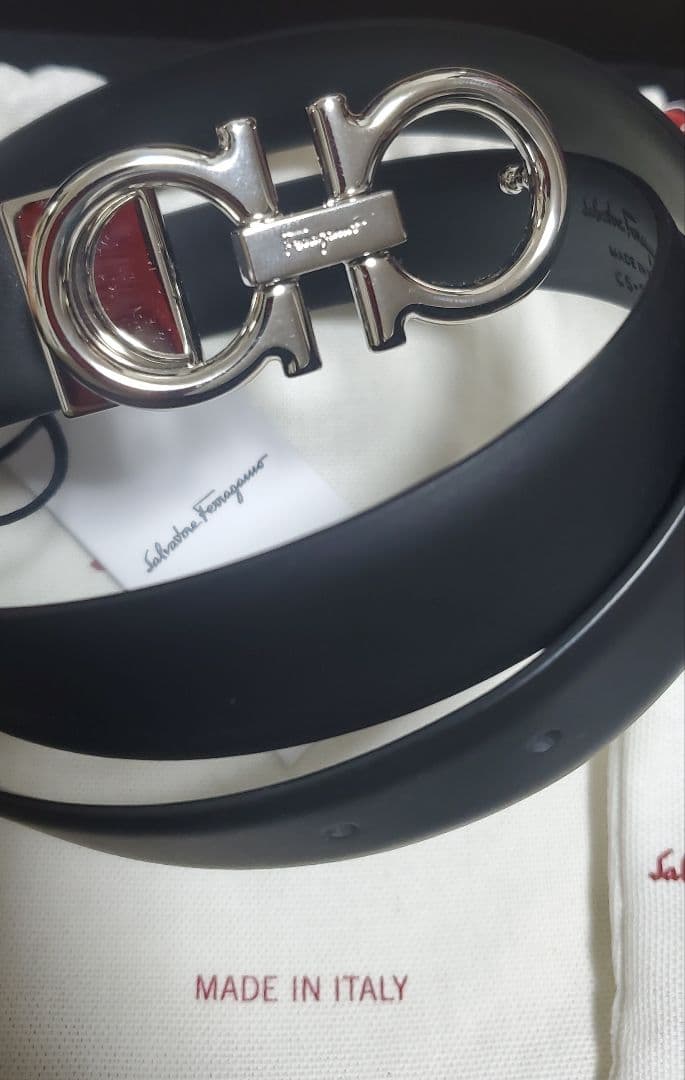 Salvatore Ferragamo フェラガモ ダブルガンチーニレザーベルト