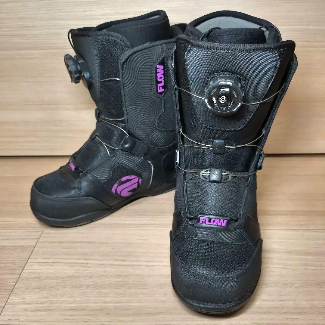 【良品】FLOW Lotus スノーボードブーツ 23cm　ボアシステム