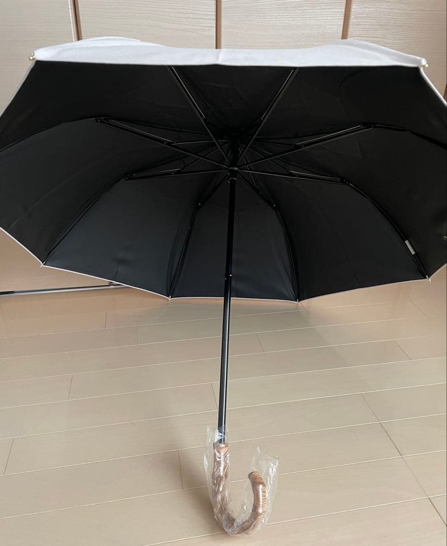 untule 2段 EASY 折りたたみ日傘　シャンブレー ピンク