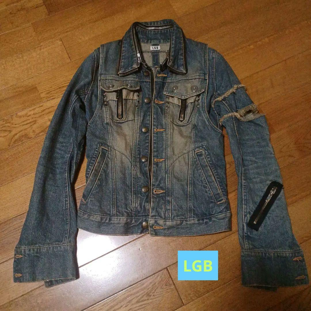 L.G.B. ルグランブルー ダメージ加工デニムジャケット