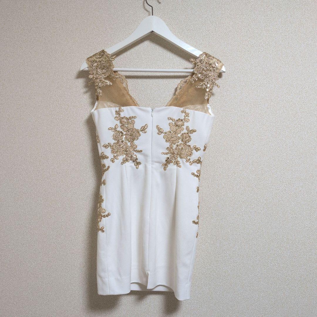 IRMA イルマ　ビジュー　シアーレース キャバドレス ミニドレス ワンピ