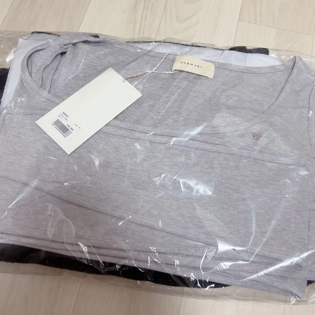 ワンピース andmary Candice frill set up BLK black