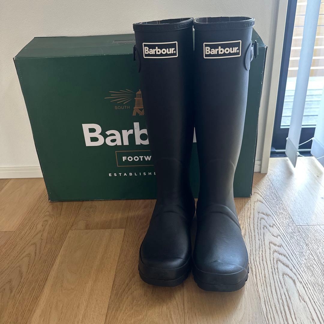 [美品]Barbour 長靴 ブラック