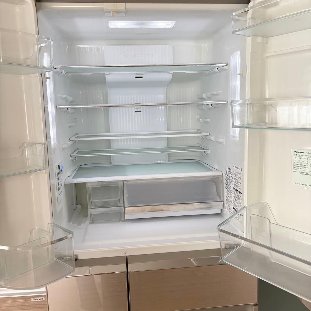 【中古美品】パナソニック 冷蔵庫 474L 幅68 2015年 観音開き
