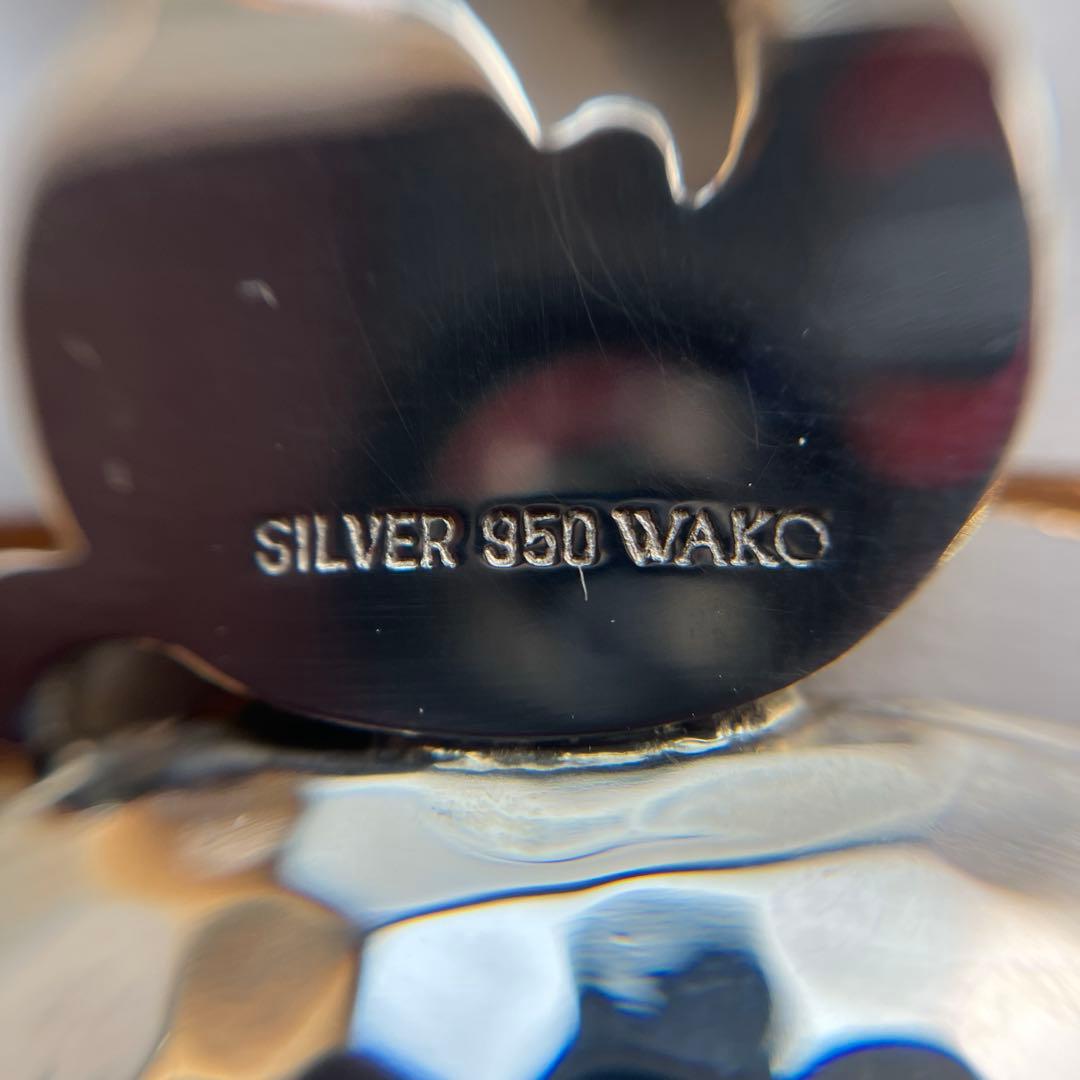 未使用品 純銀 スプーン ティーシャベル WAKO スターリングシルバー950