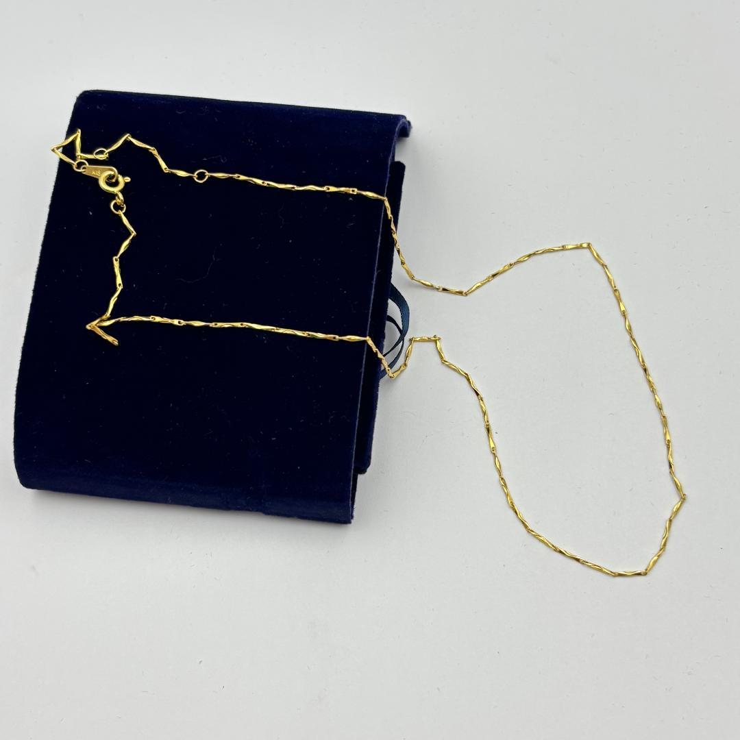 極美品ネックレスK18金 イエロー ゴールド 刻印有りレディース