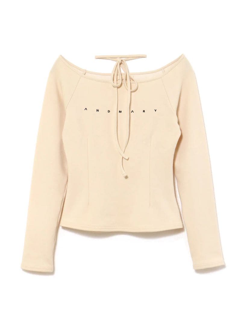 トップス ANDMARY Mary logo choker tops