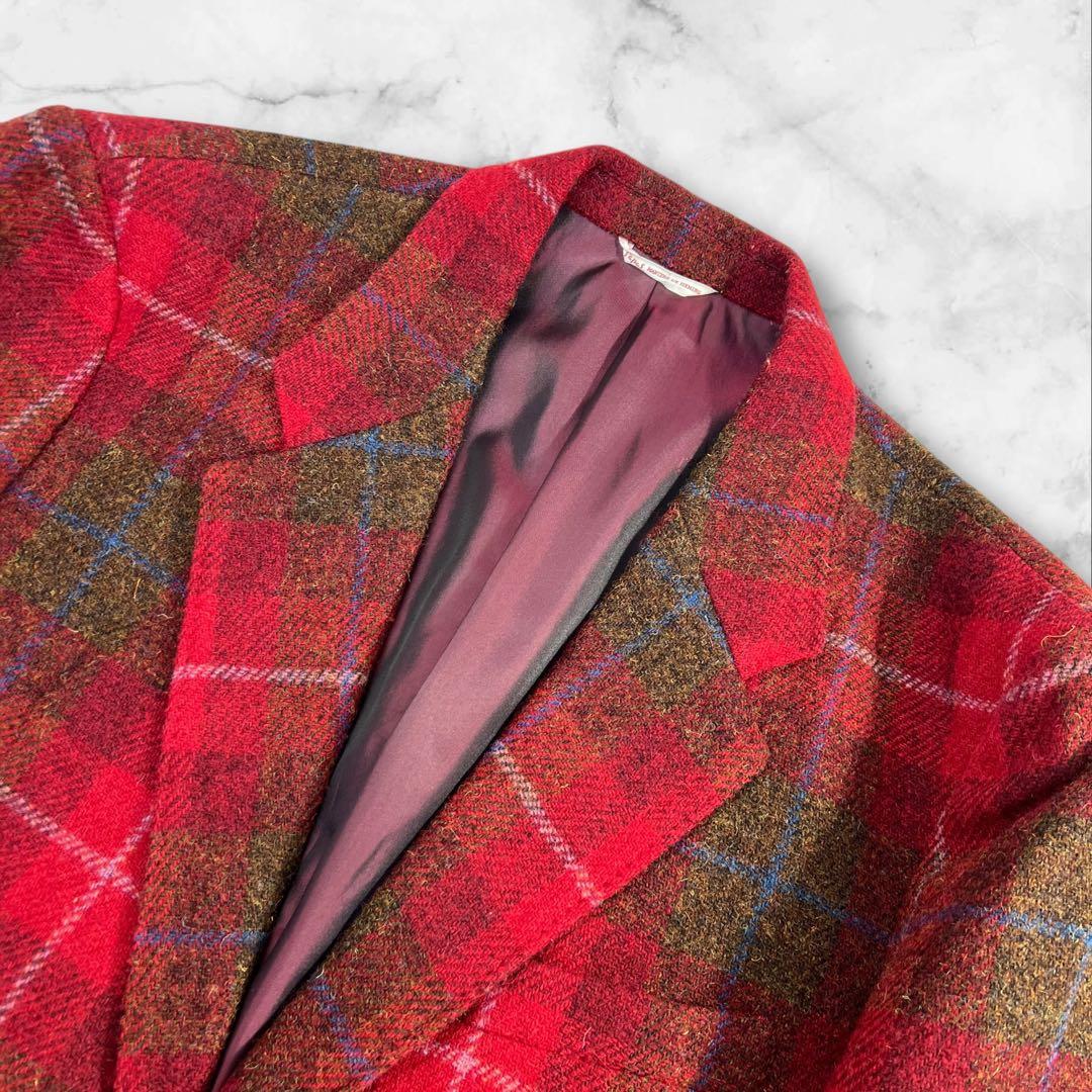 定価10万超 極美品 Papas×Harris Tweed ツイードジャケットL