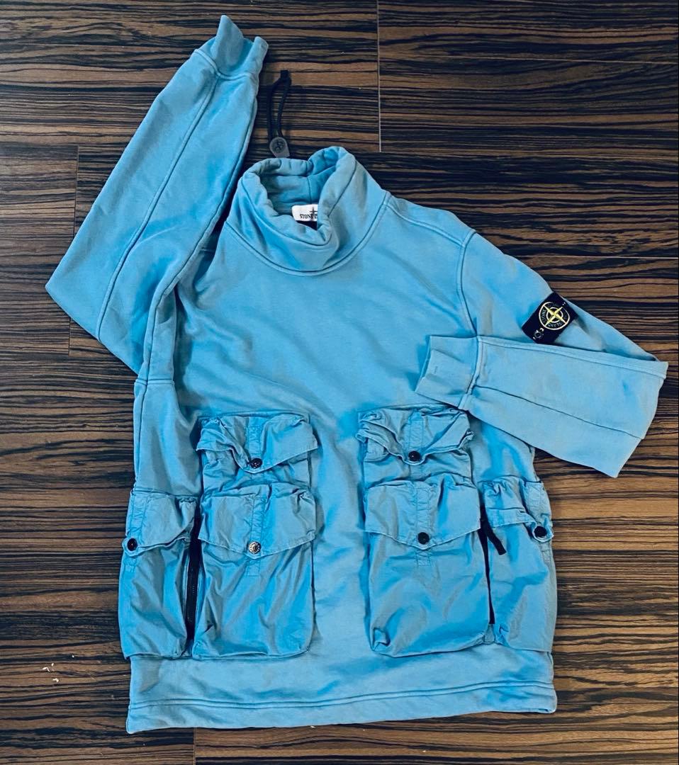 【美品】希少品STONE  ポケット付き トレーナー