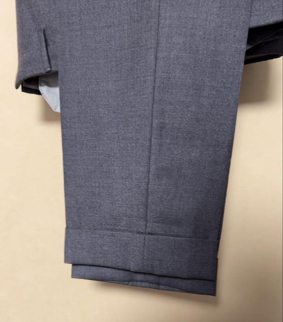 インコテックス　ウール　ライトグレー スラックス　裾ダブル　秋冬物