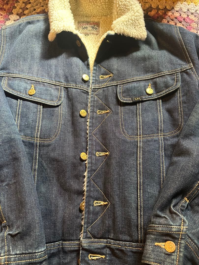 り*く様 最終値下げ 希少Lee 濃紺ボアデニムStorm Rider size