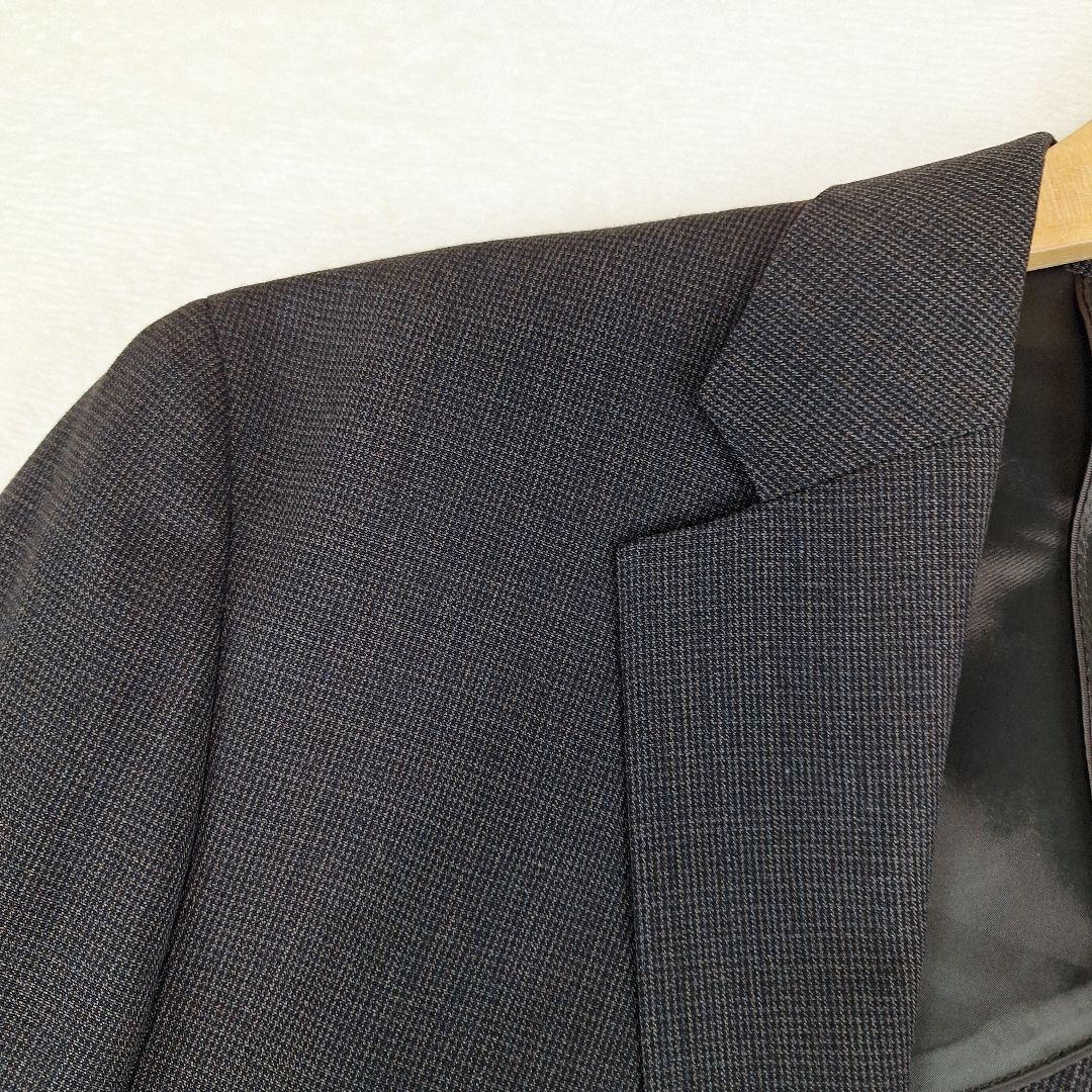 美品✨スーツセレクト　4S　洗えるビジネススーツ　マイクロ千鳥　AB5