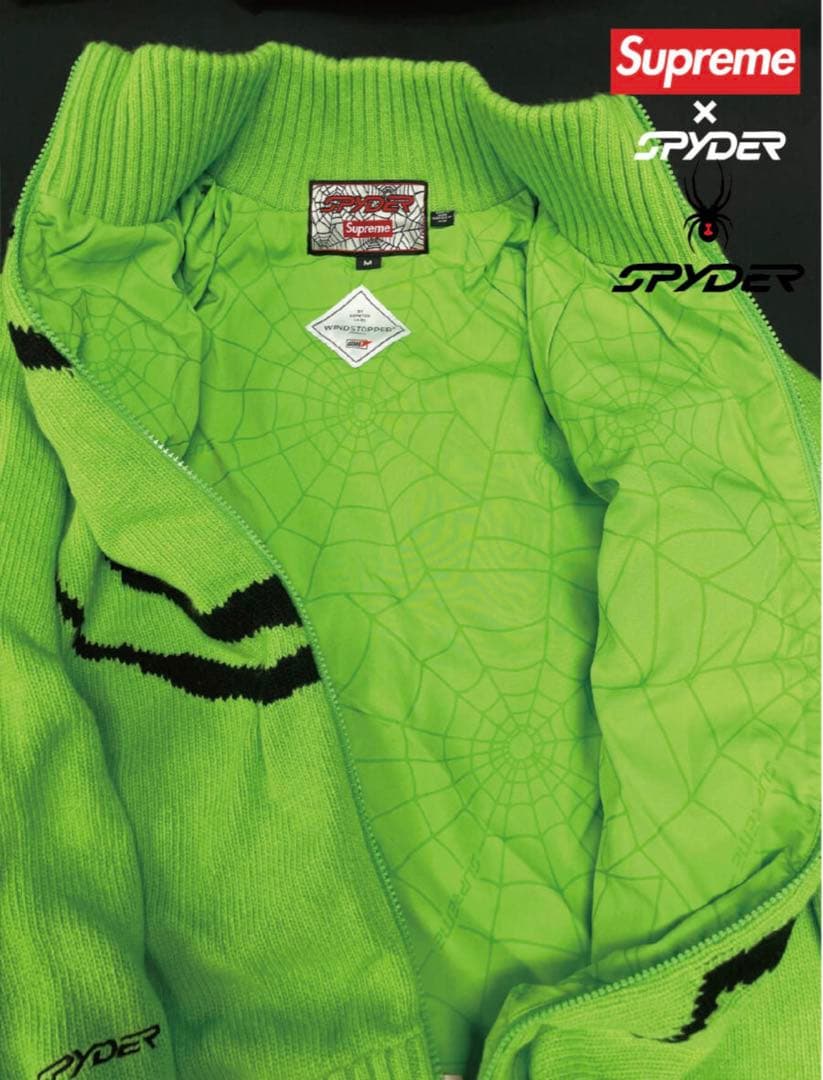 トップス SUPREME SPYDER GORE WINDSTOPPER m
