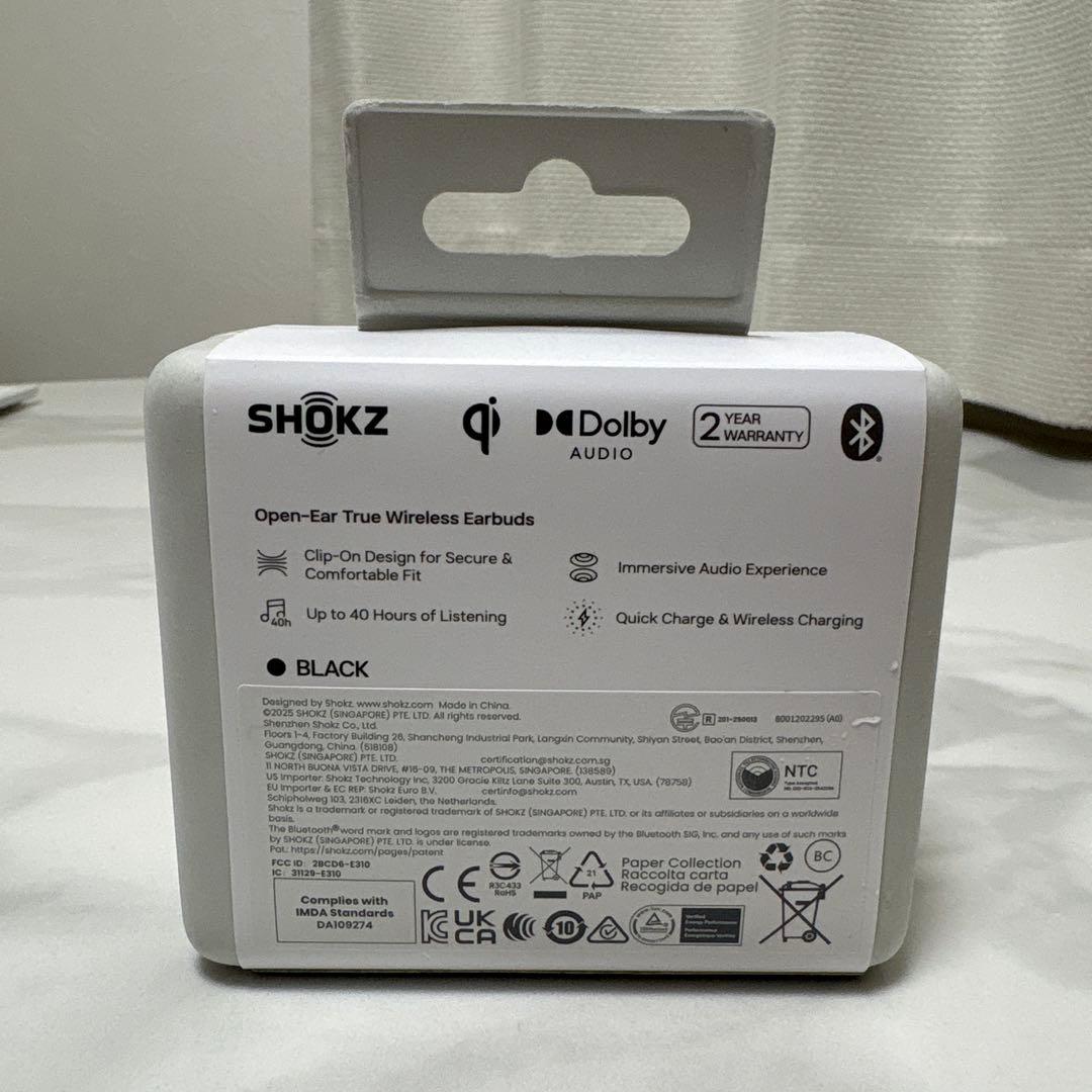 新品未開封 SHOKZ OPENDOTS ONE ブラック