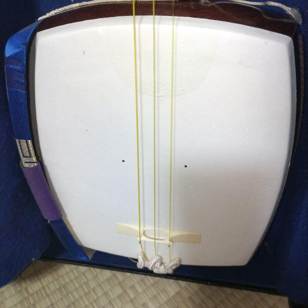 三味線 中棹 東さわり有り　短棹　破れ無し　ハードケース付き