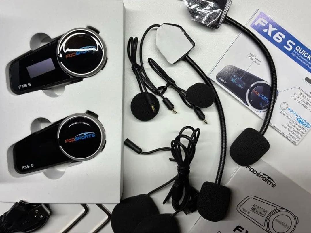 FODSPORTS ★fx6s★バイクインカム★2台セットなのでスグ使えます！