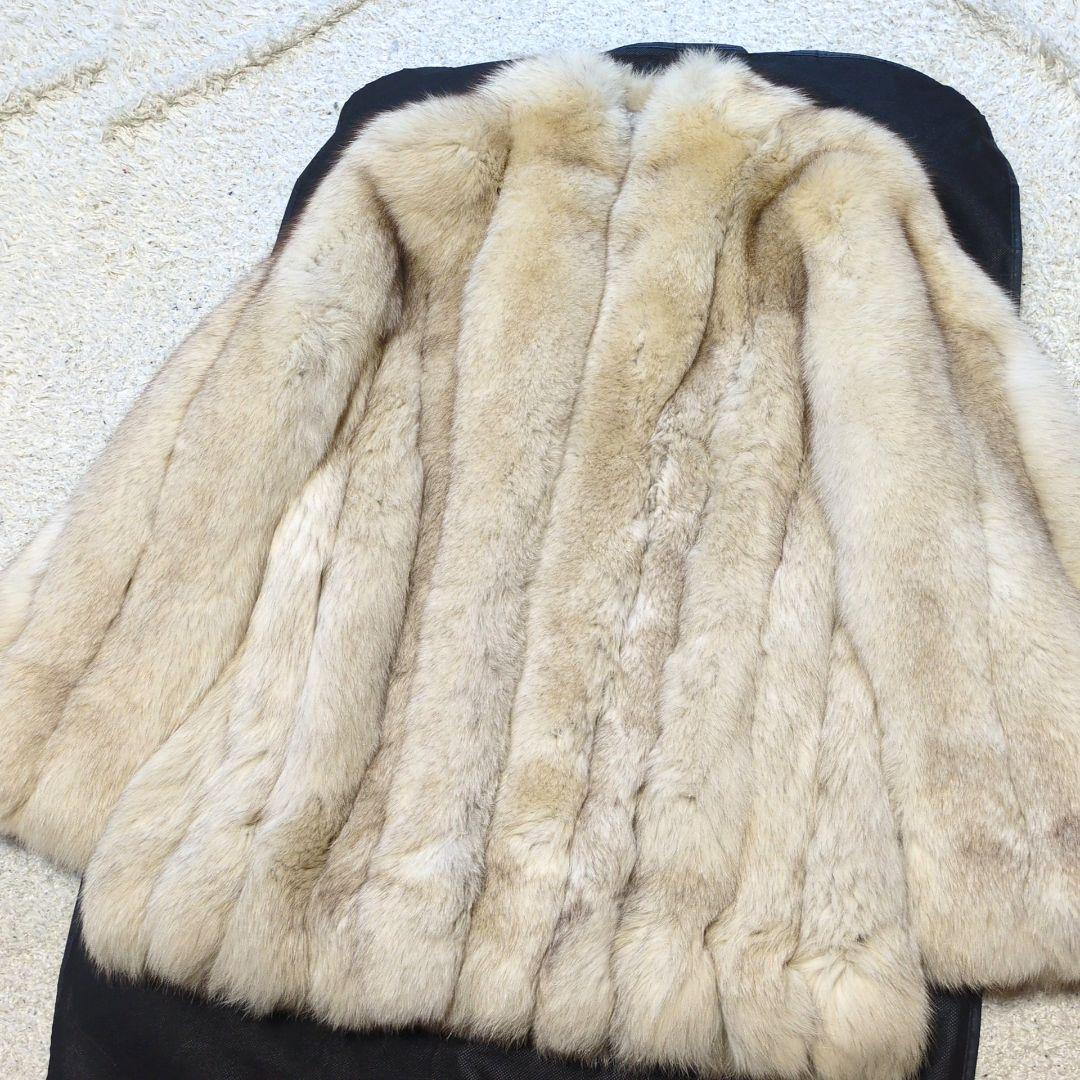 2-70【高級毛皮】フォックスファーコート　ボリューミー