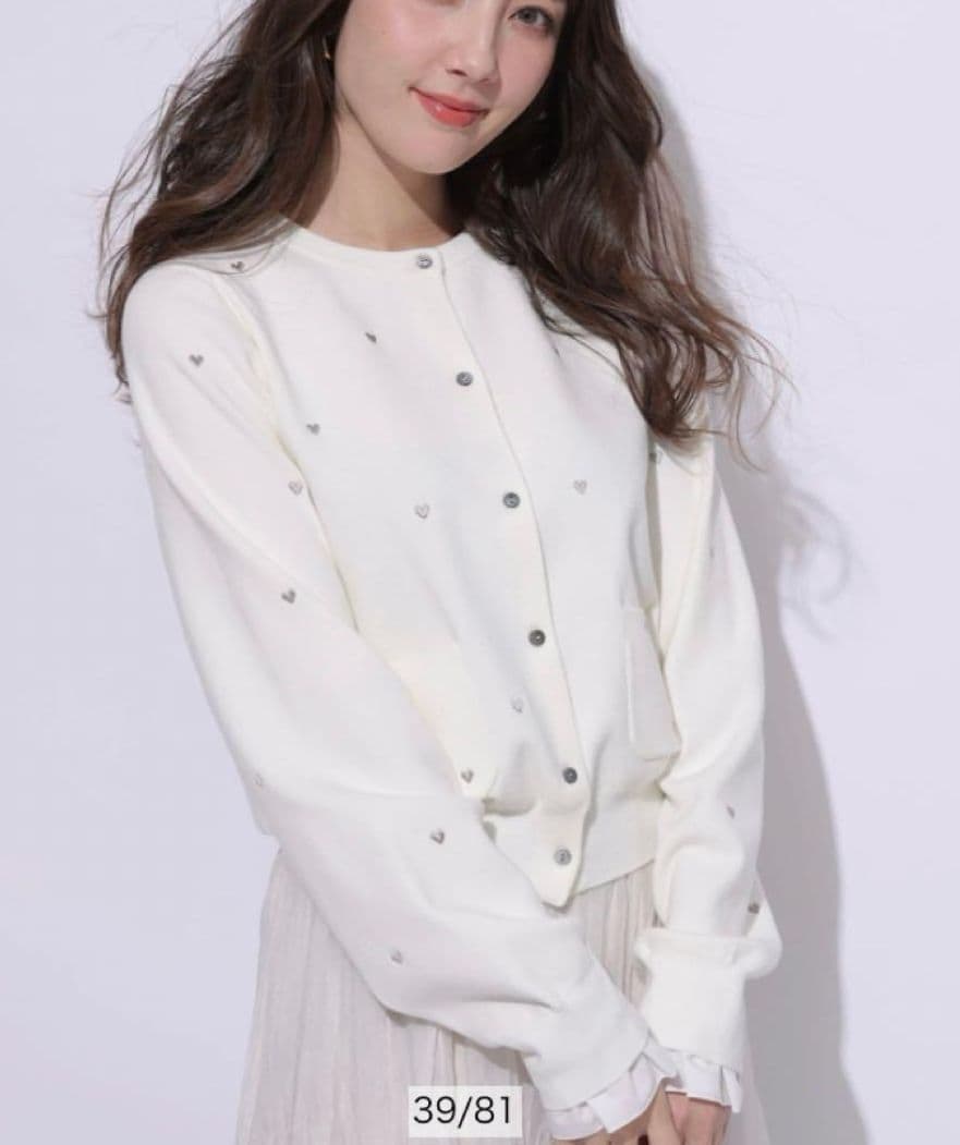 ☆ハート刺繍カーデプルオーバー　アプワイザーリッシェ