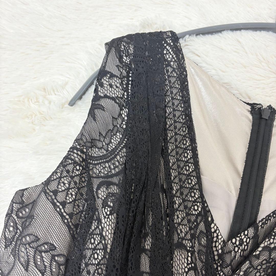 美品✨グレースコンチネンタル 総レース カシュクール ロングワンピース 刺繍