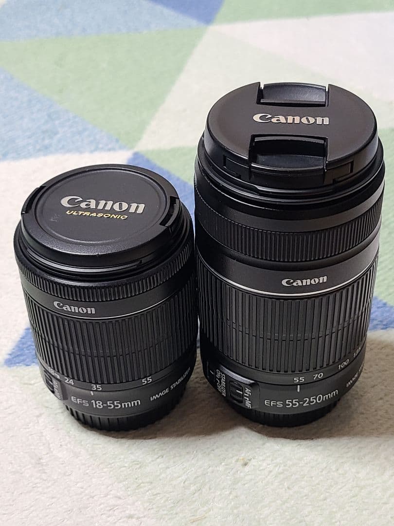 キヤノン EF-S 18-55mm STM 55-250mm IS Ⅱ レンズ