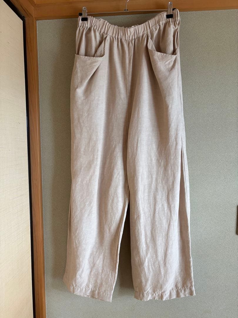 カフェオレ☆ボウル 様☆ジャーナル　ポプリンワッシャー イージーパンツ