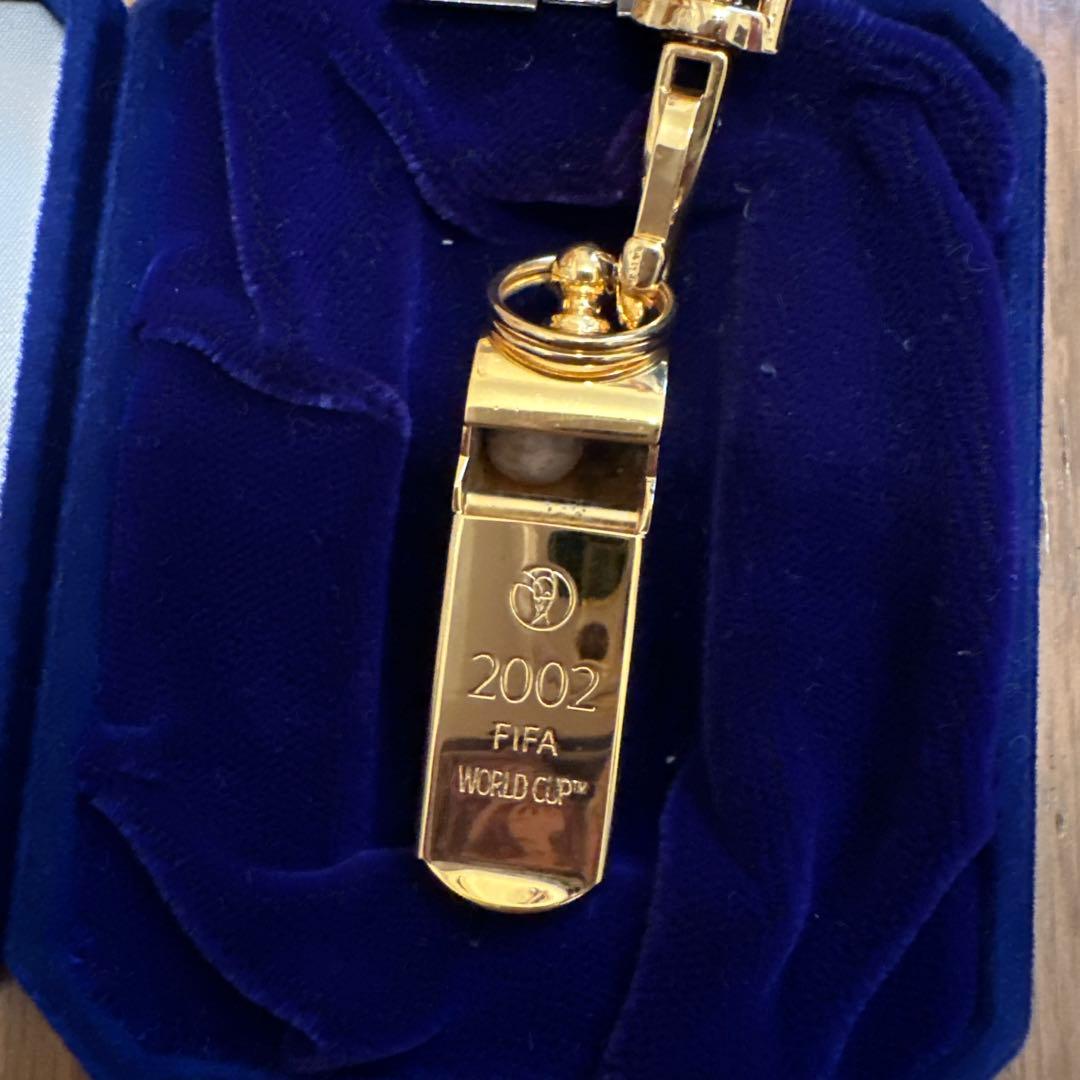【激レア】野田鶴声社 02年日韓W杯 ゴールドホイッスル サイン入り